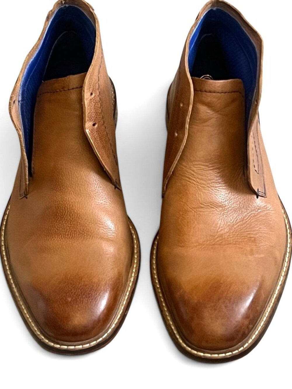 Mens Ted Baker London Torsdi 2 Brown Leather Desert Chukka Boots  Size US 8